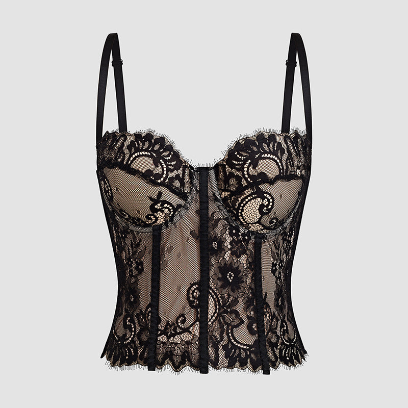 Top corsetero encaje
