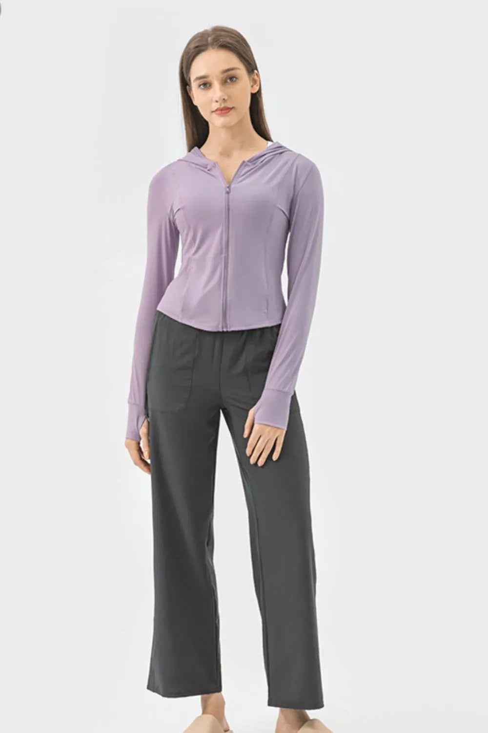 Sudadera zip up mitón