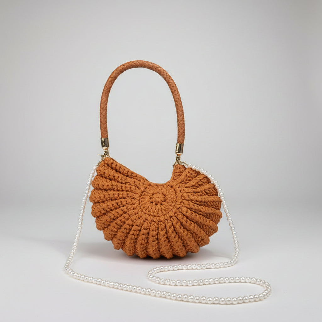 Bolso crochet concha
