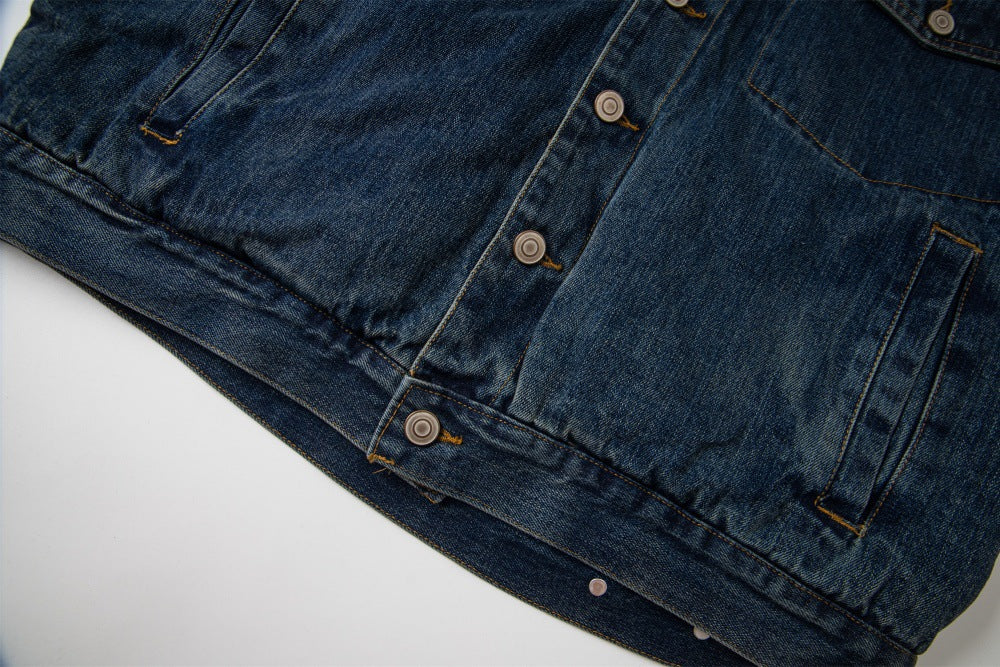 Chaqueta denim algodón