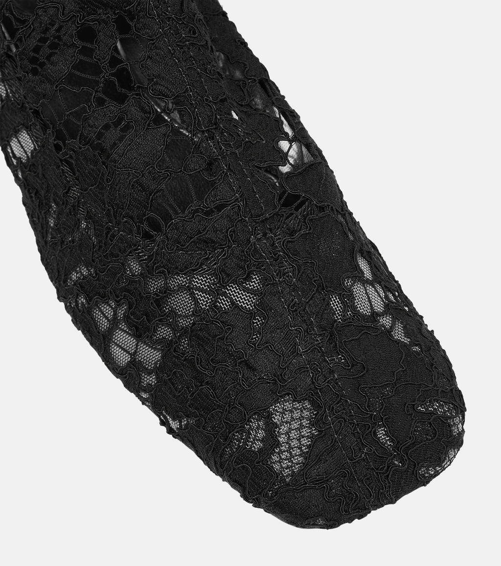 Botas encaje caña alta