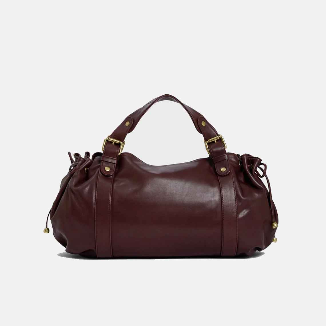 Bolso bowling fruncido