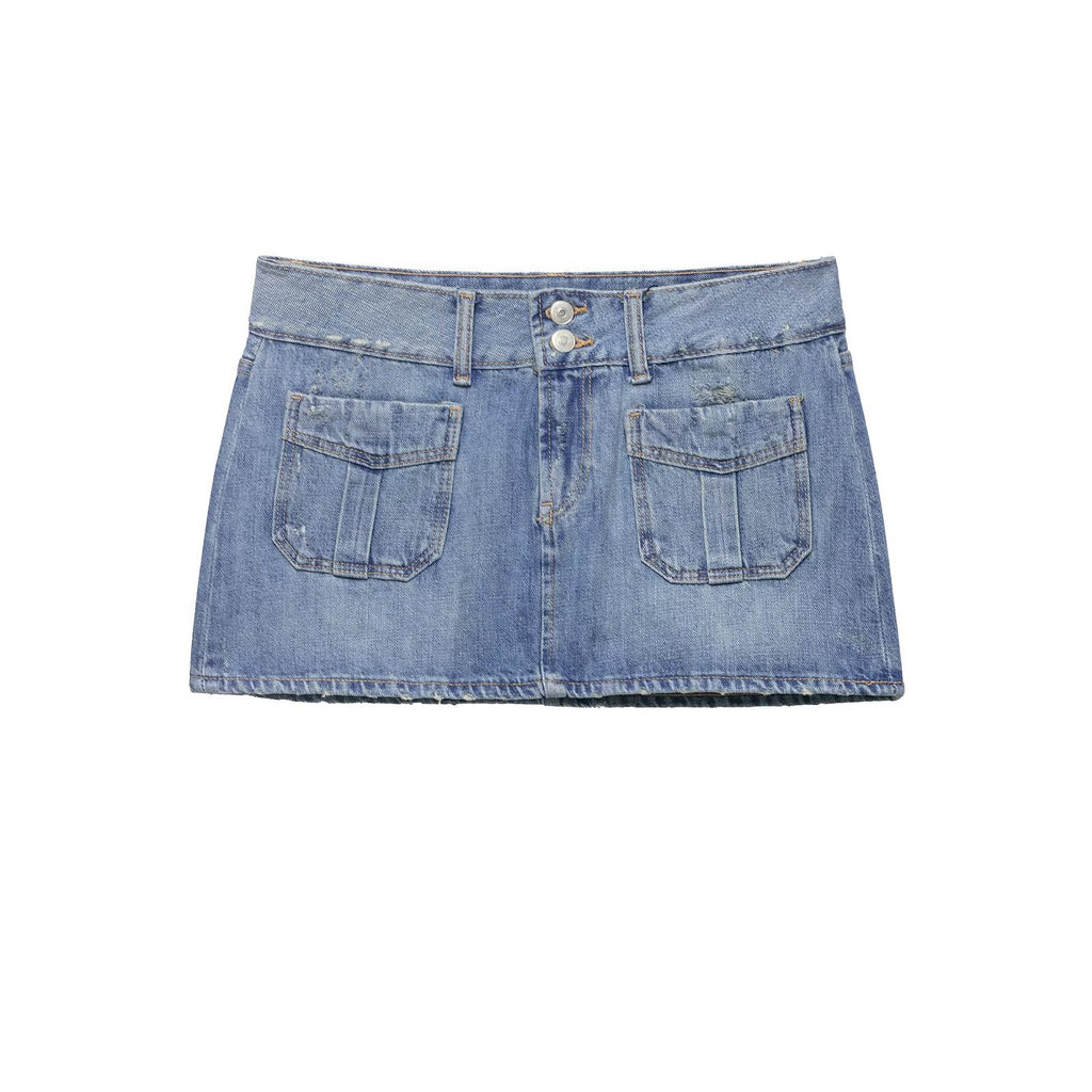Falda mini denim