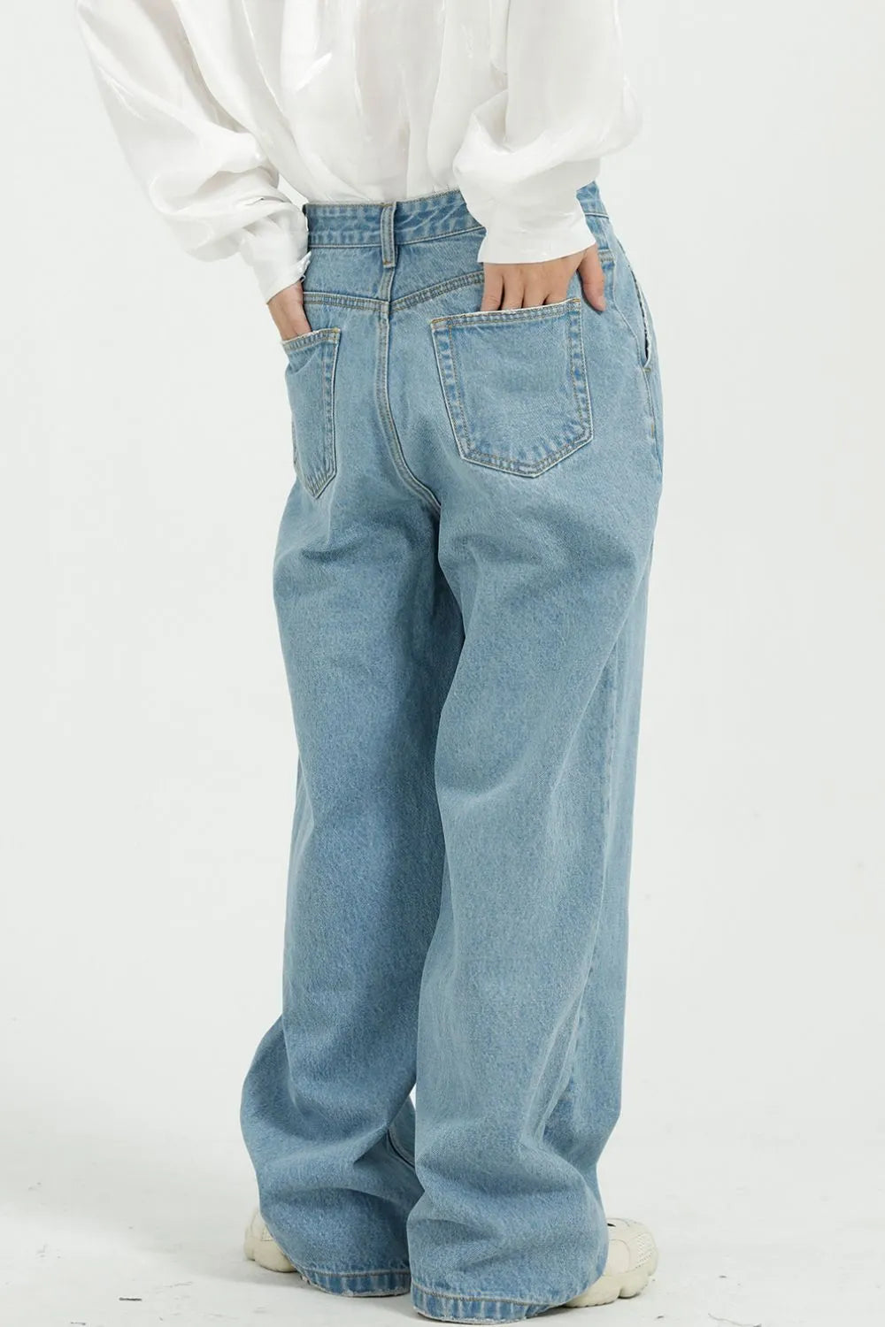 Jeans pinza wide-leg