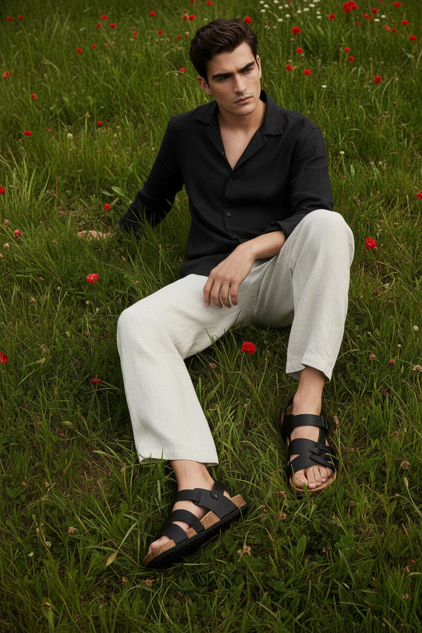 Sandalia plana Cork