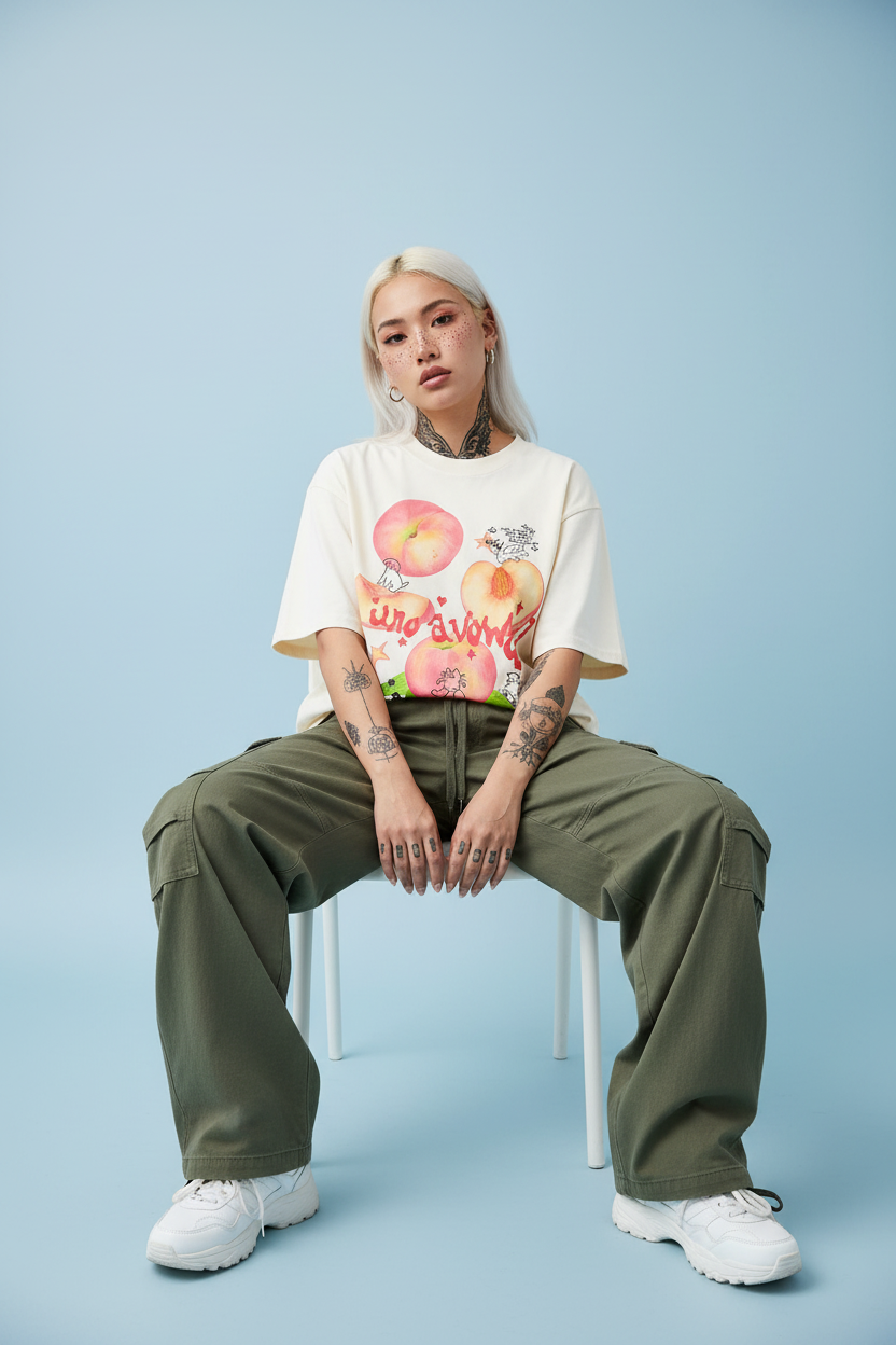 Camiseta basic print-frutal