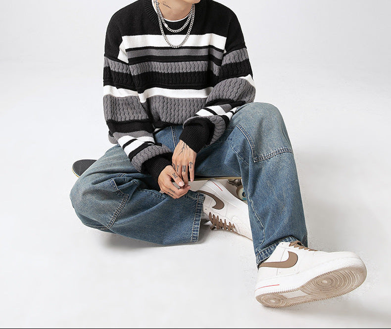 Suéter cuello redondo