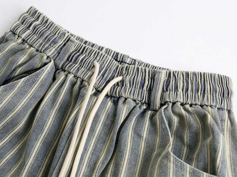 Pantalón gastado rayas