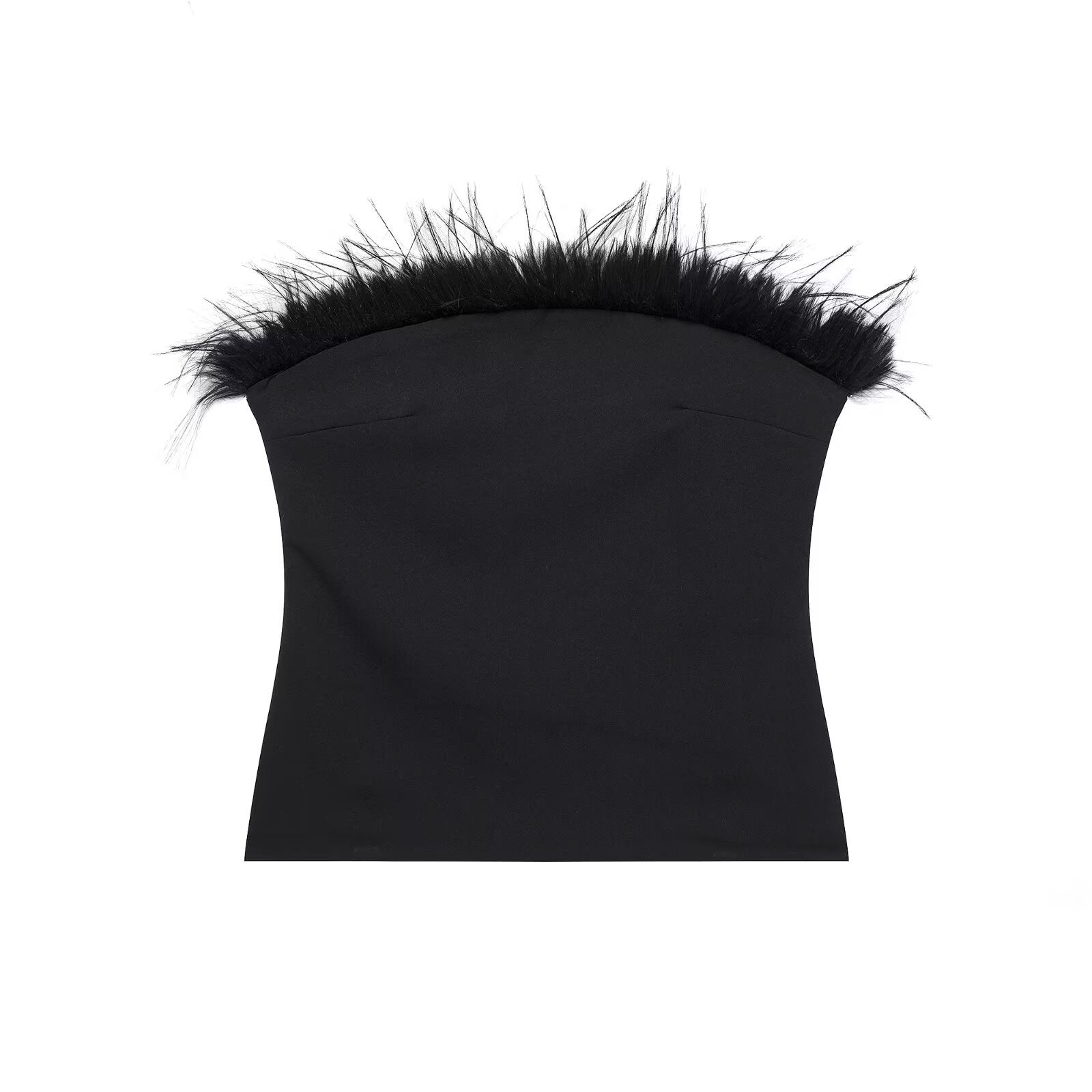 Top bandeau plumas