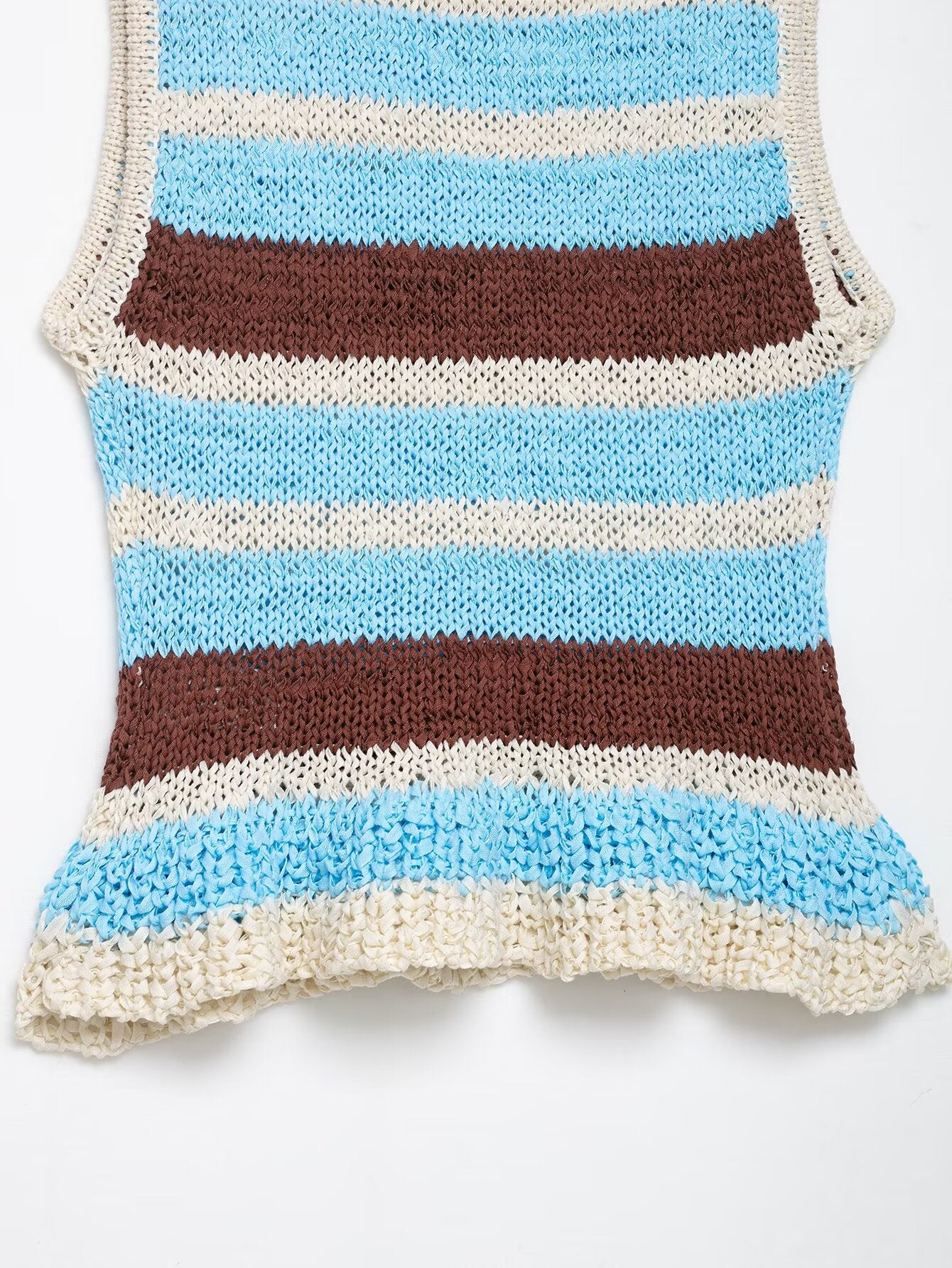 Top de punto sleeveless