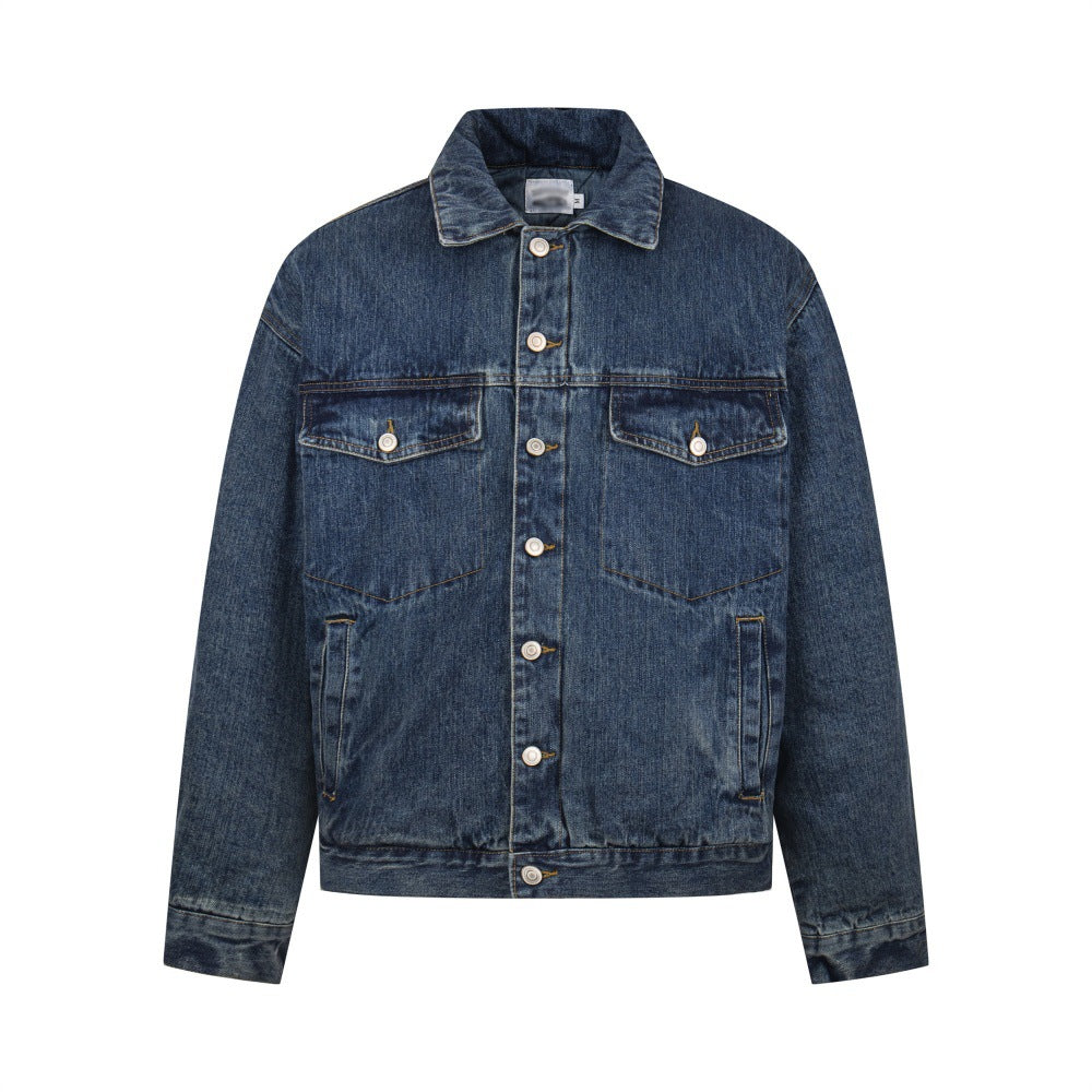 Chaqueta denim algodón