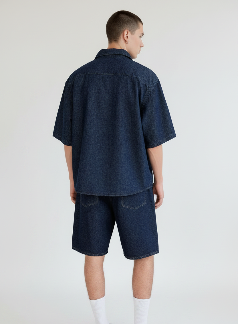Camisa denim loose-fit