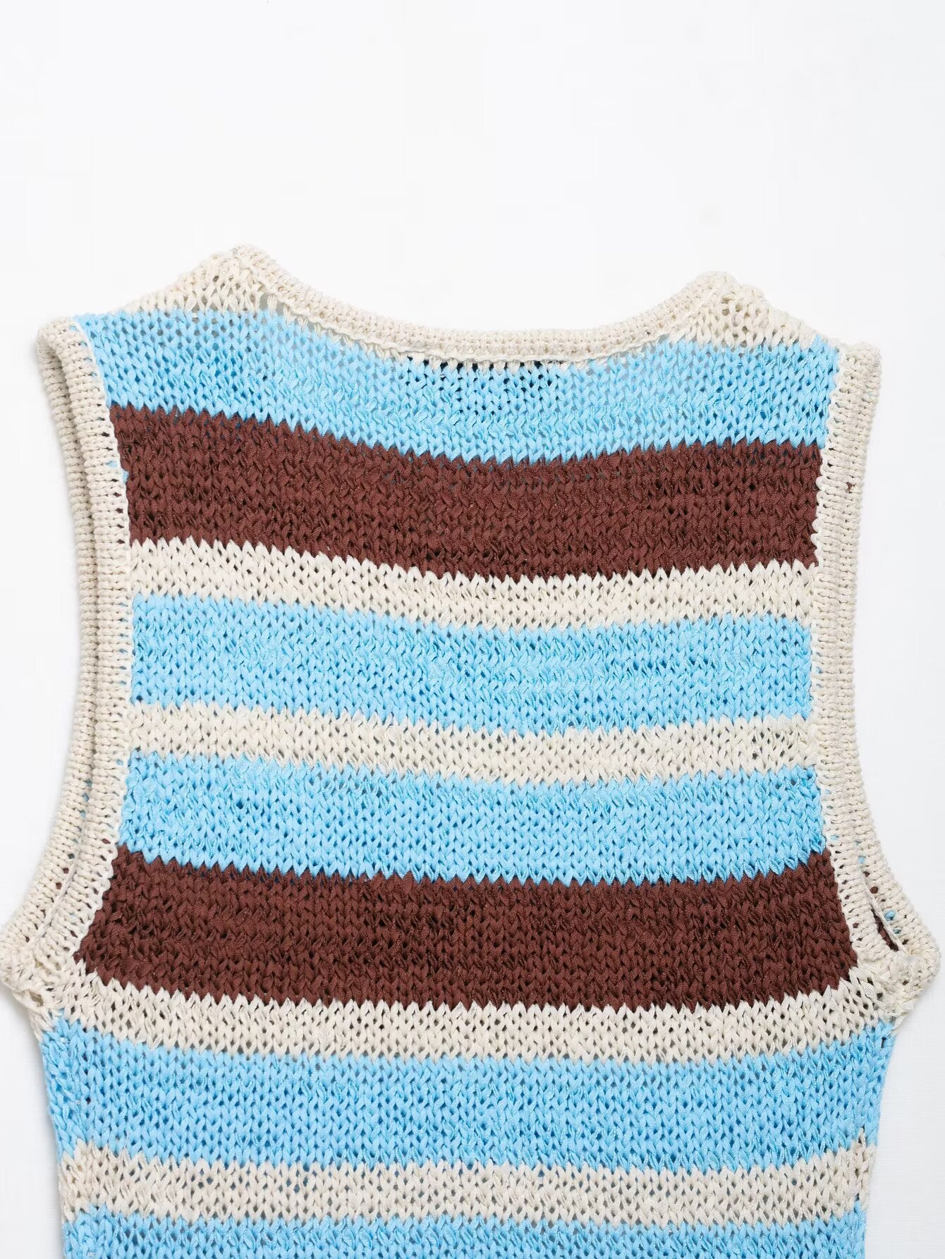 Top de punto sleeveless