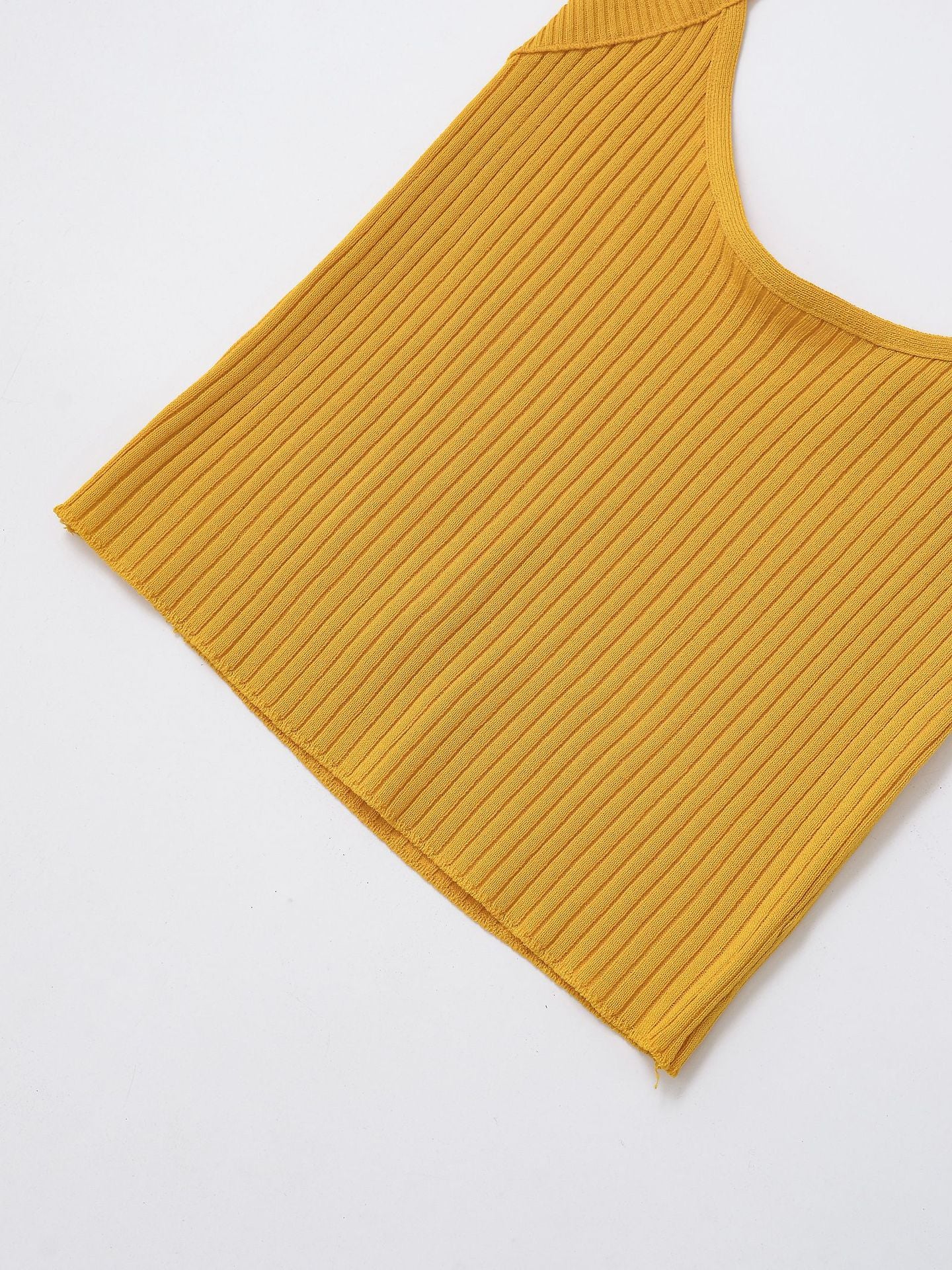 Top punto-canalé halter