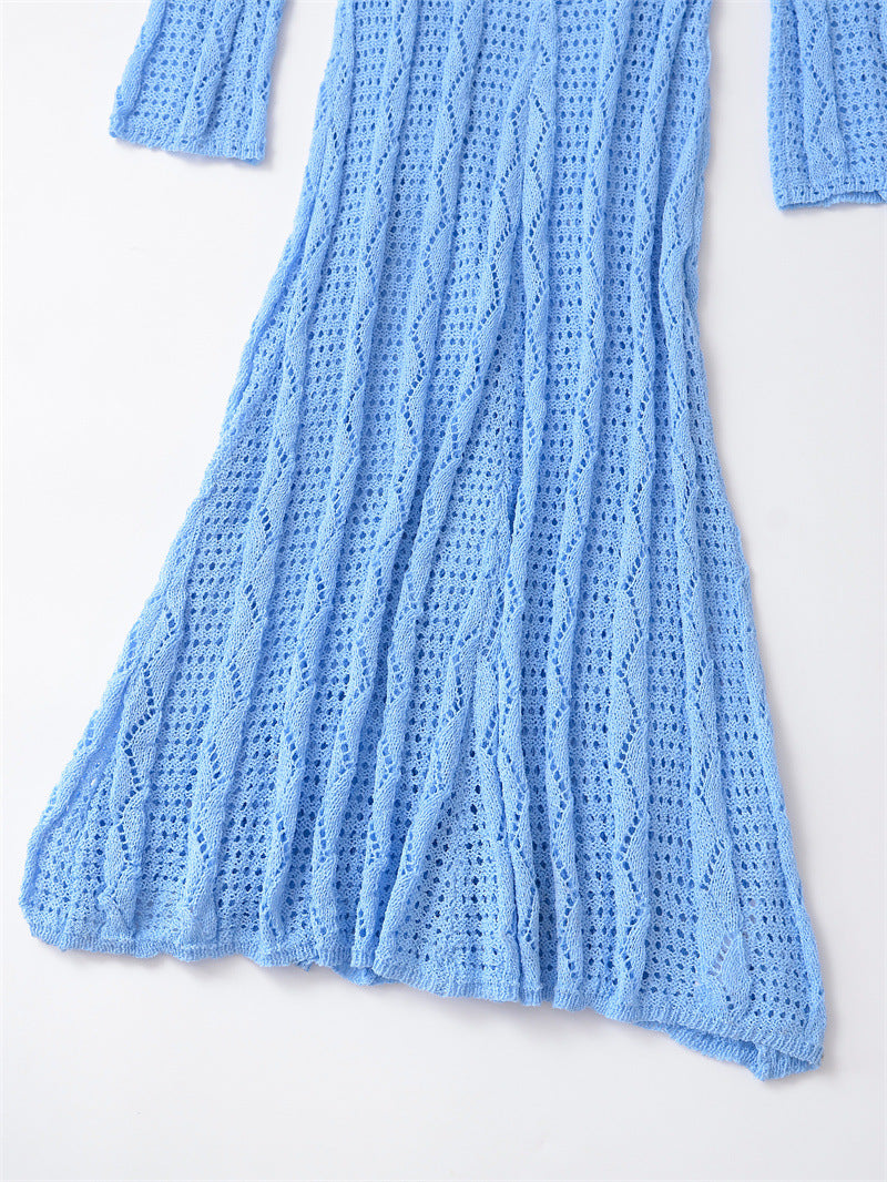 VESTIDO MIDI PUNTO-CALADO