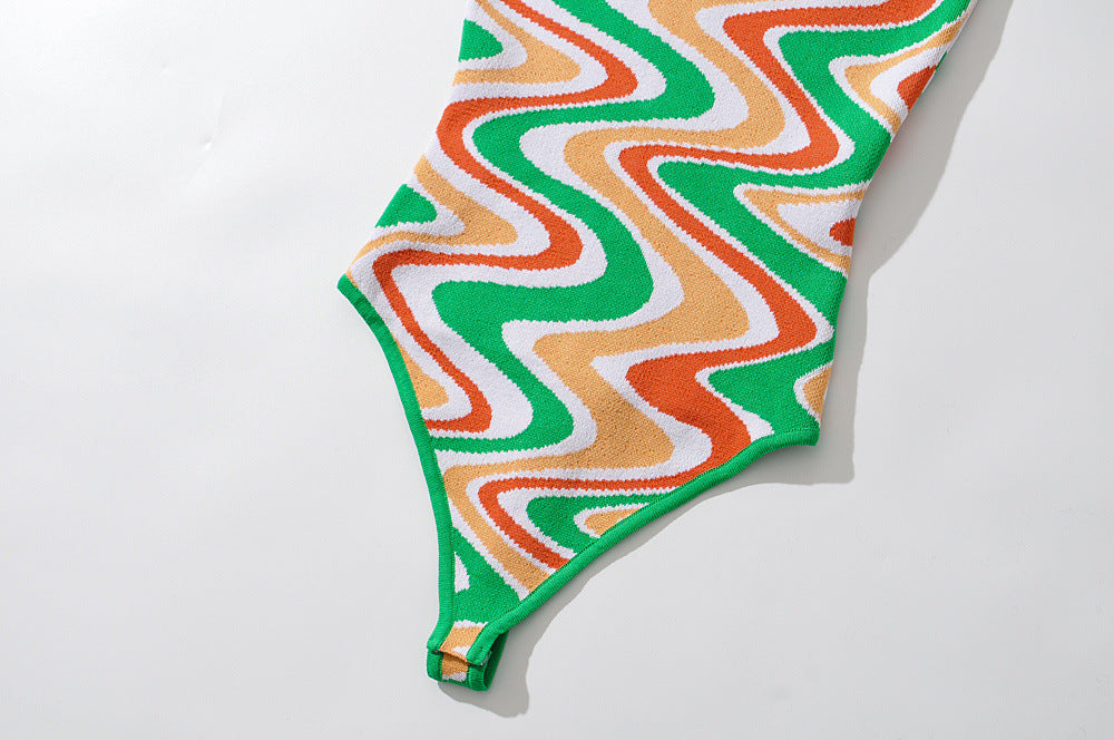 Body punto jacquard