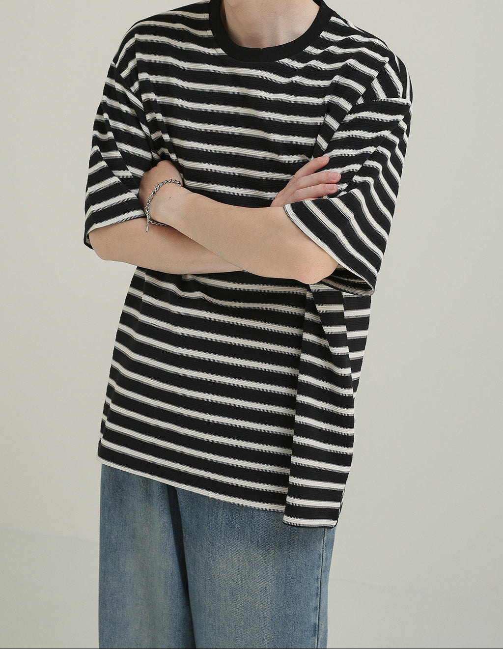 Camiseta oversize rayas