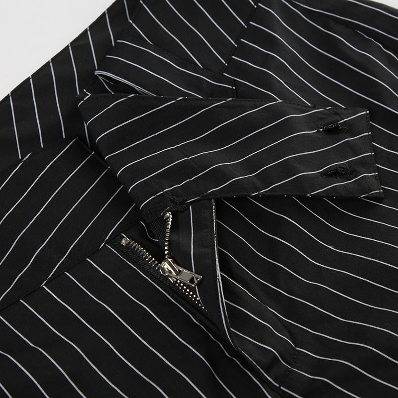 Pantalones low waist rayas