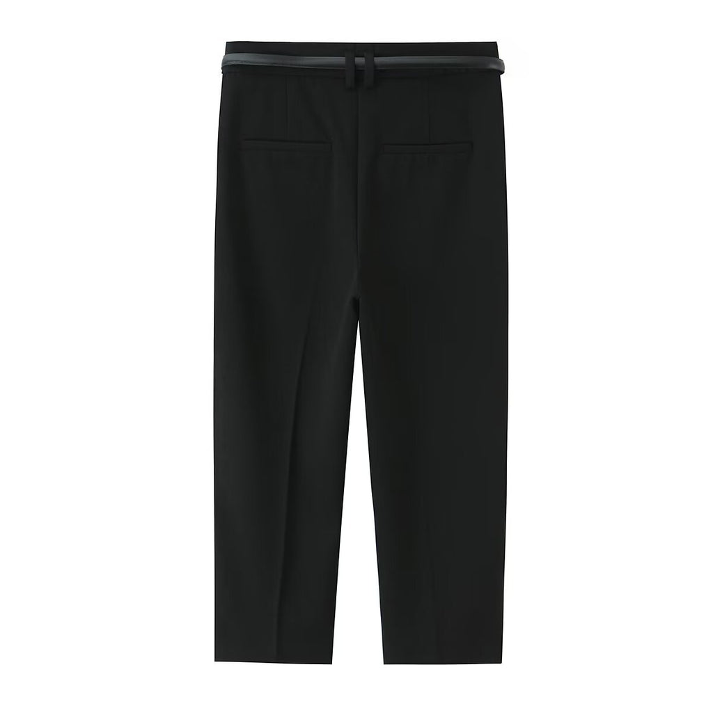 PANTALÓN CAPRI RECTO CINTURÓN