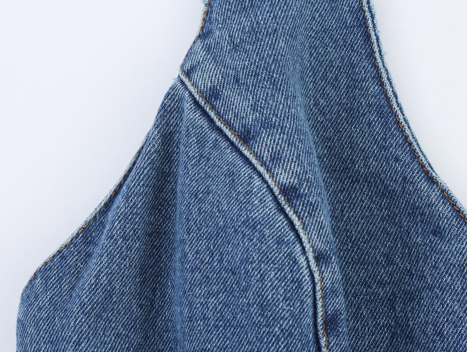 Mono denim halter