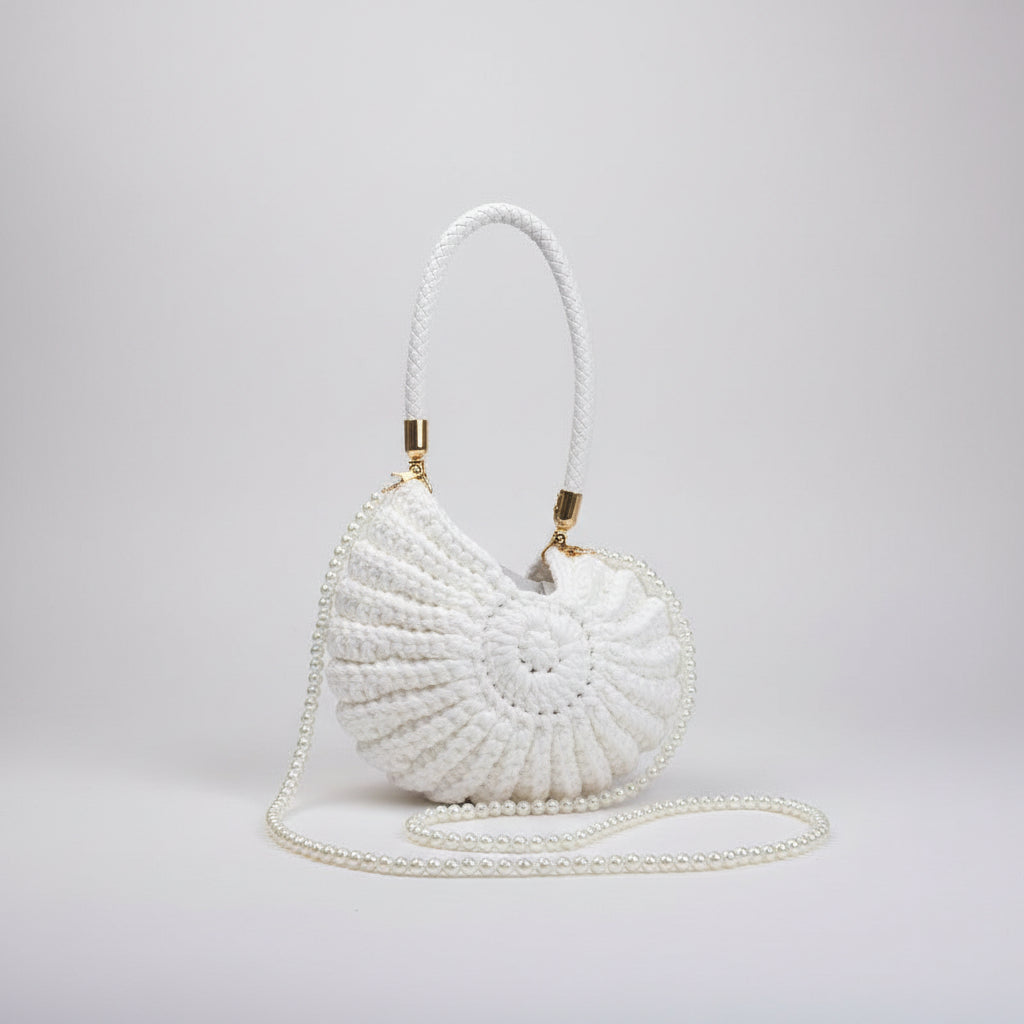 Bolso crochet concha