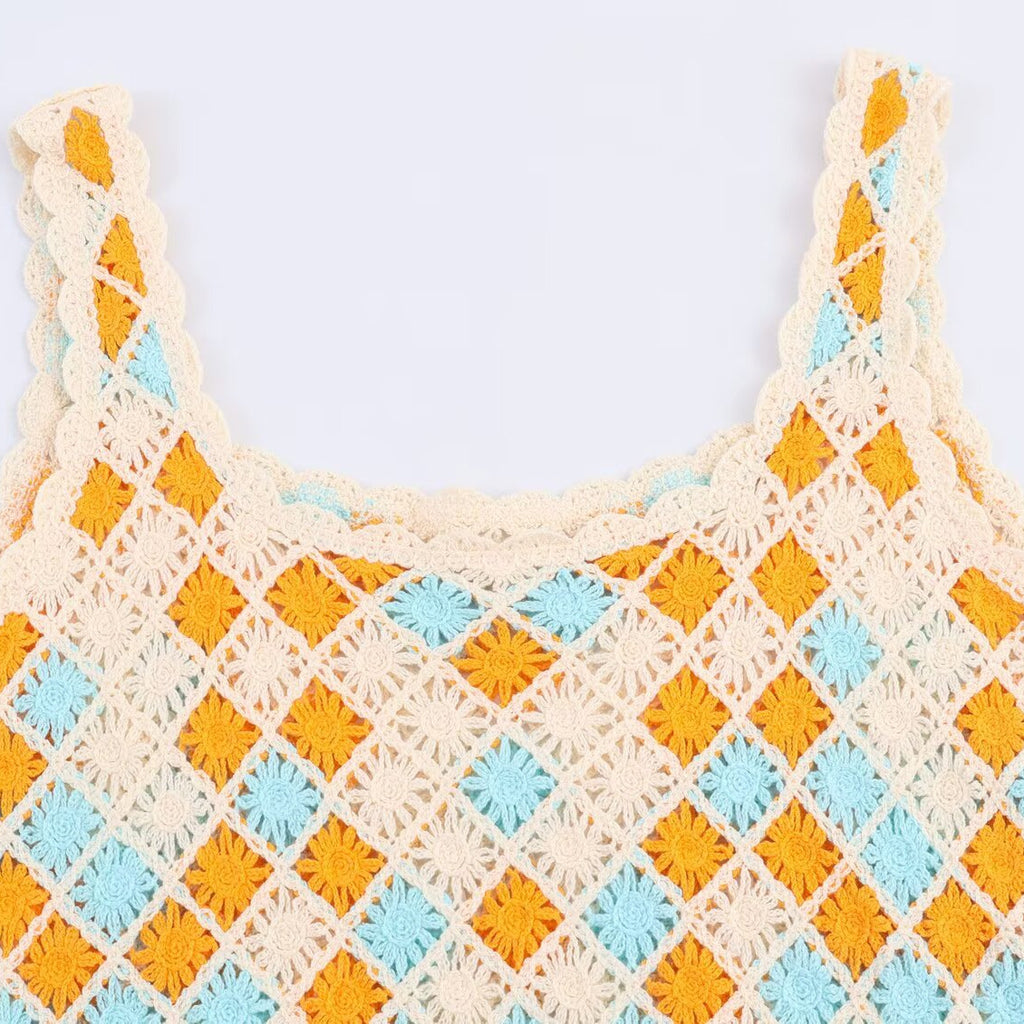 Vestido mini crochet
