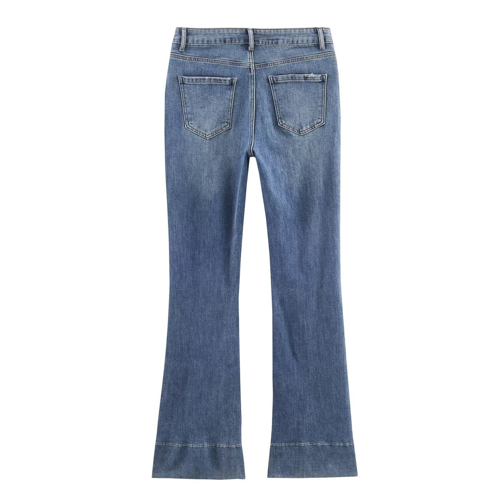 Jean flare mezclilla