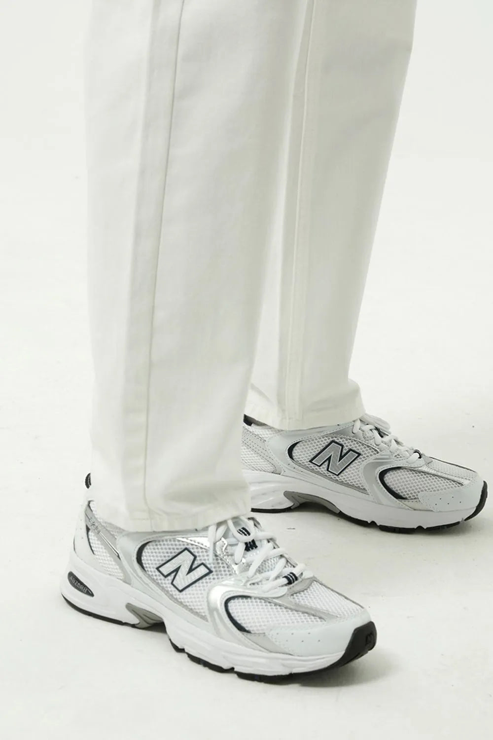 Pantalones straight-leg bolsillos