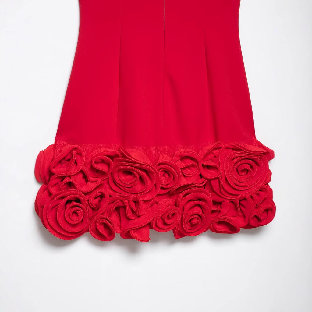 Vestido mini flores
