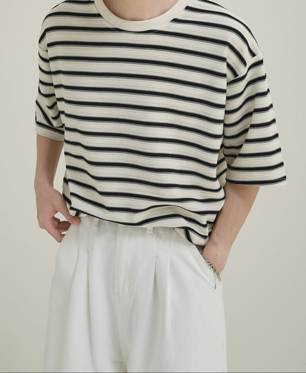 Camiseta oversize rayas