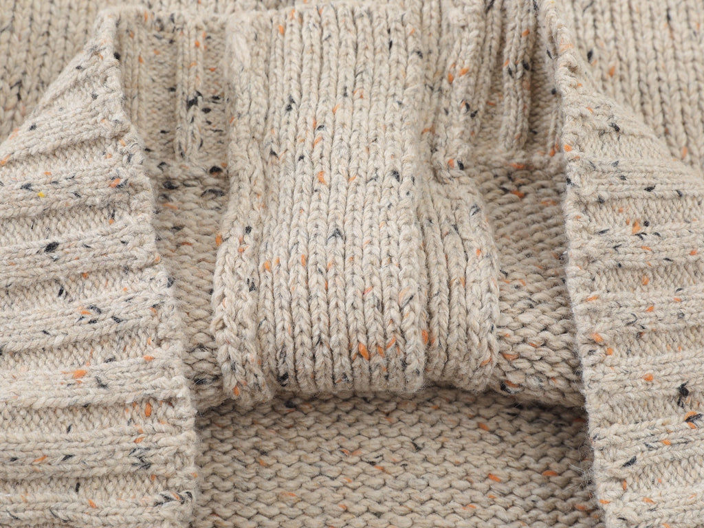 CHAQUETA PUNTO MOTEADO HEBILLAS