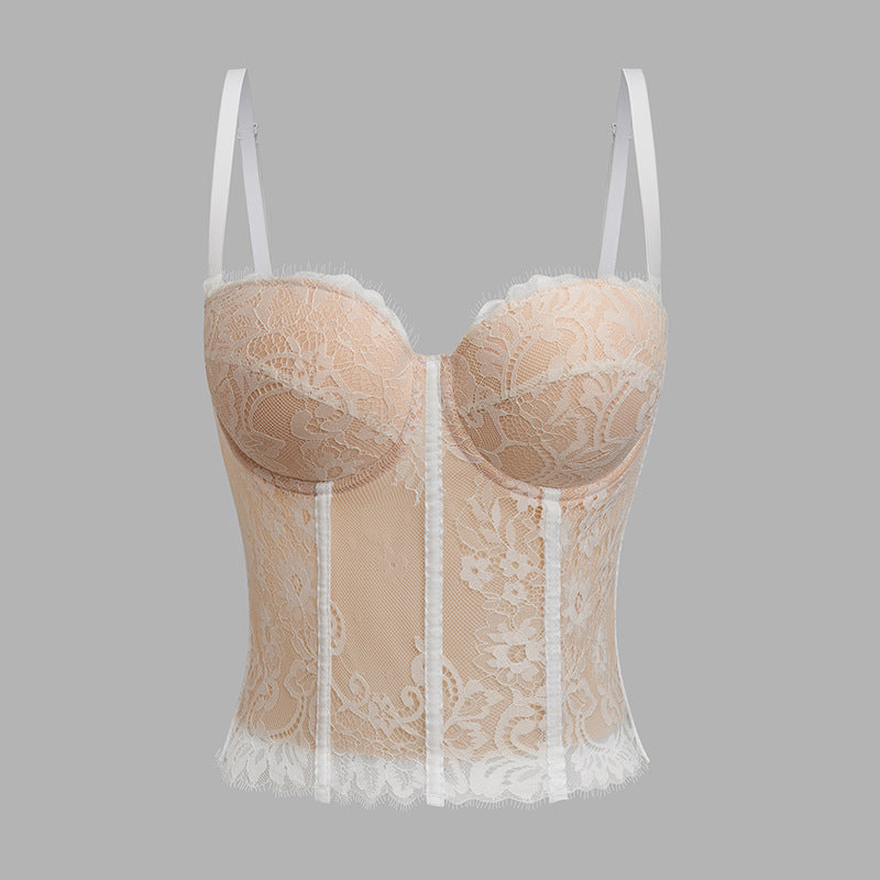 Top corsetero encaje