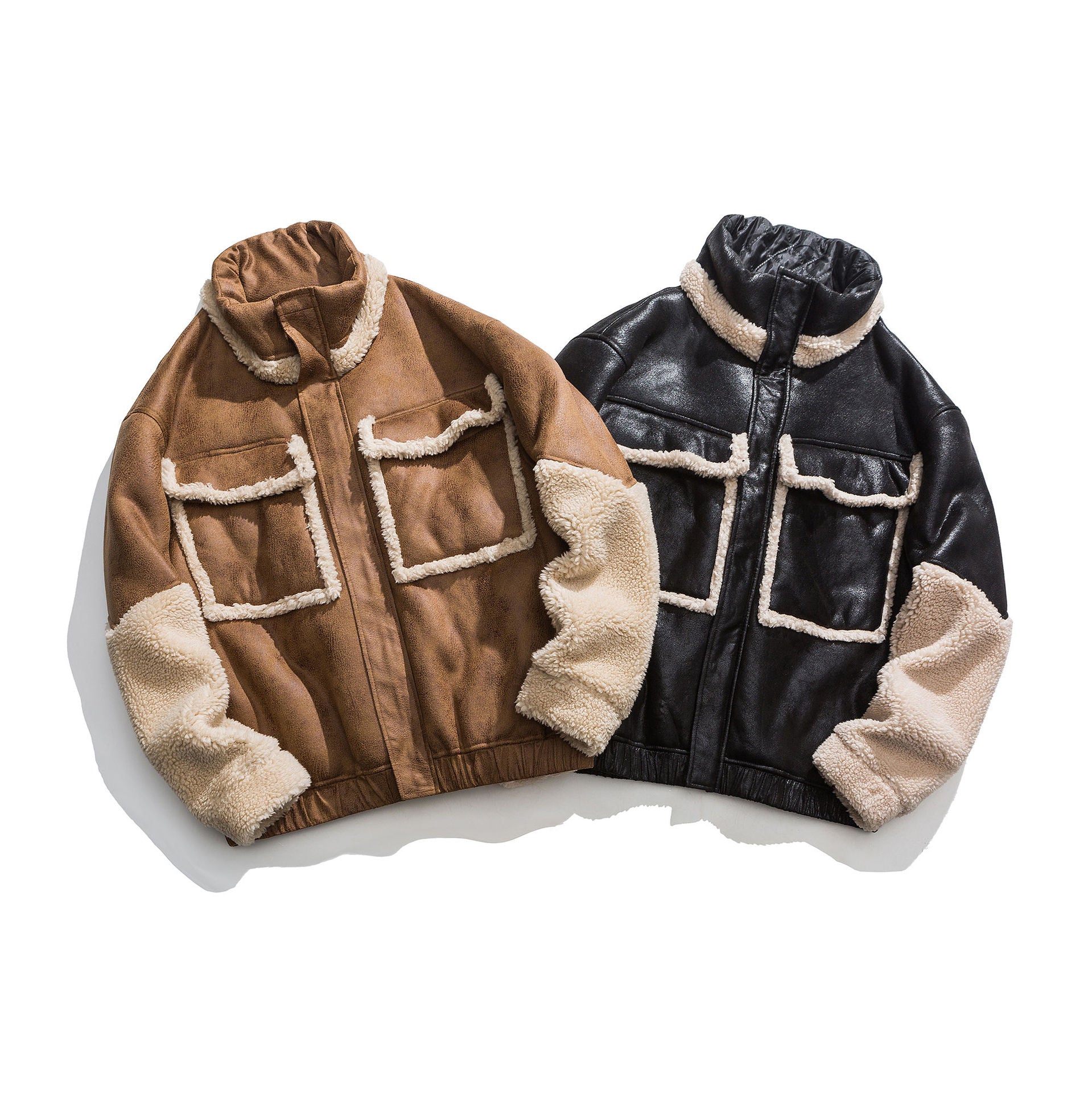 Abrigo piel retro japonés