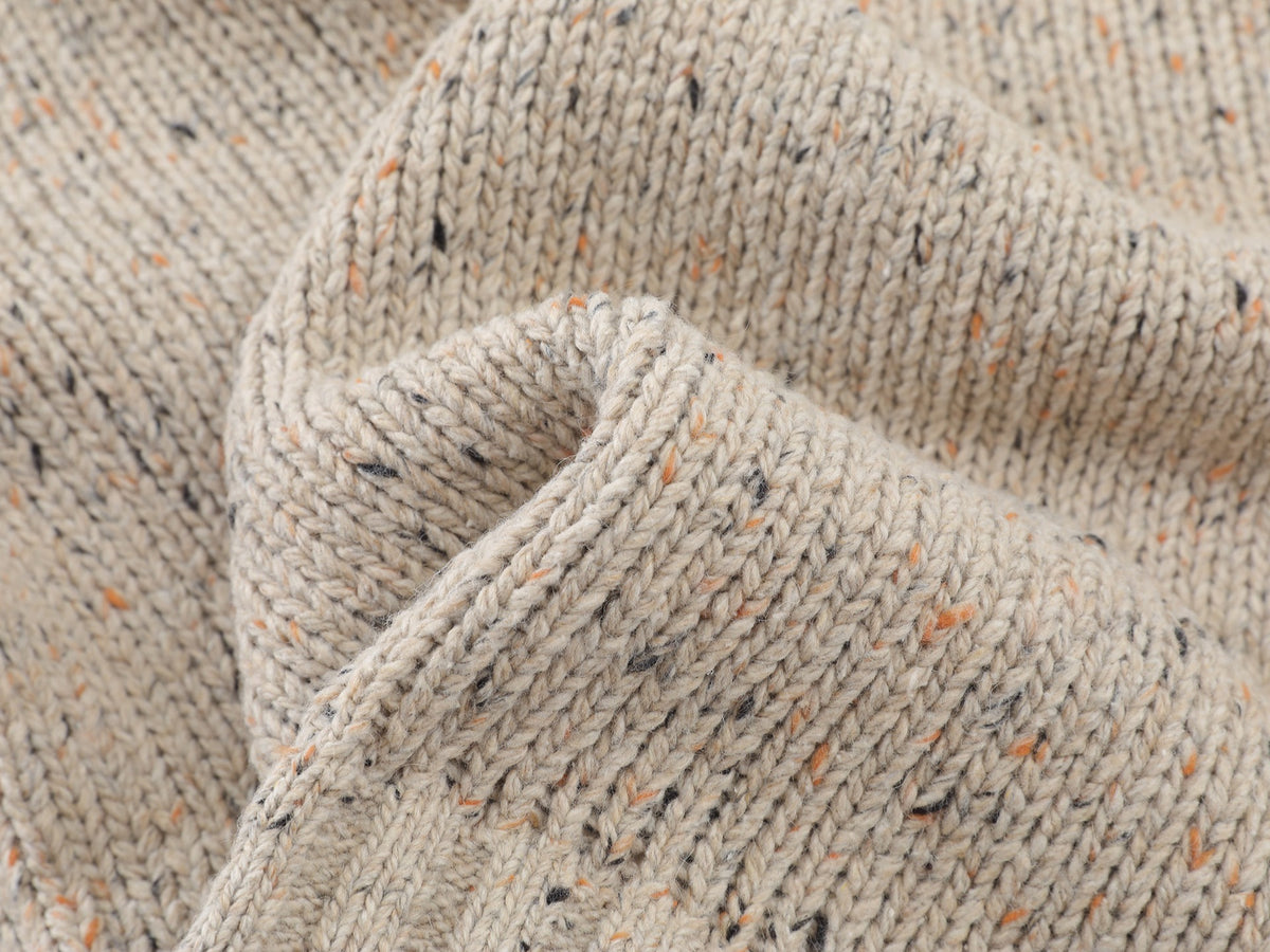 CHAQUETA PUNTO MOTEADO HEBILLAS