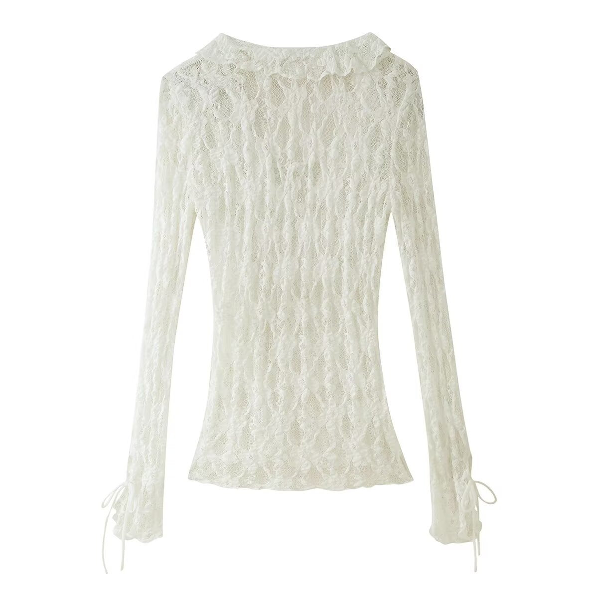 Camiseta encaje volantes