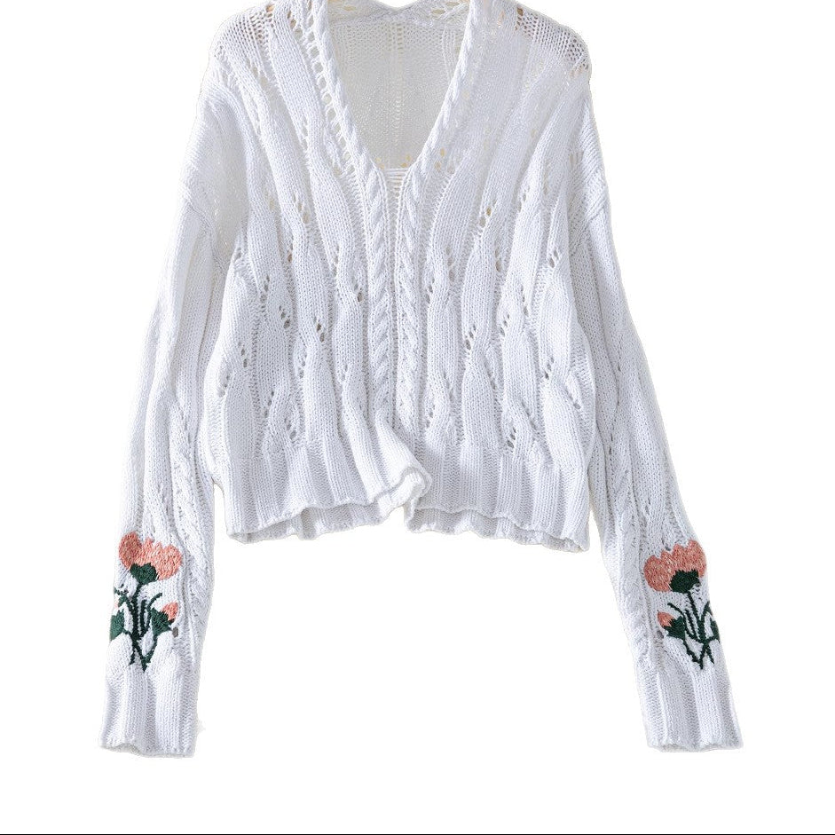 Jersey punto bordado