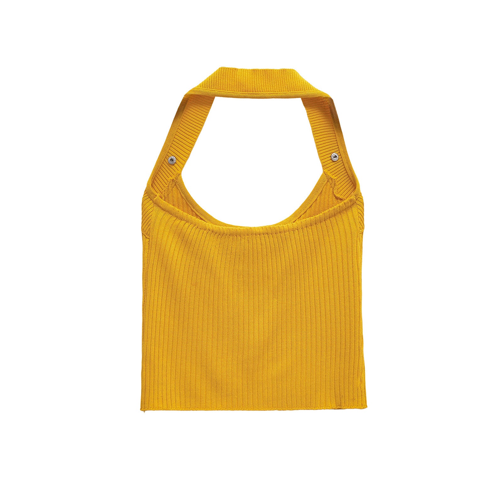 Top punto-canalé halter