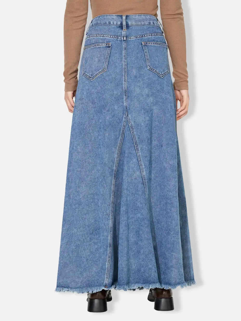 Falda maxi denim
