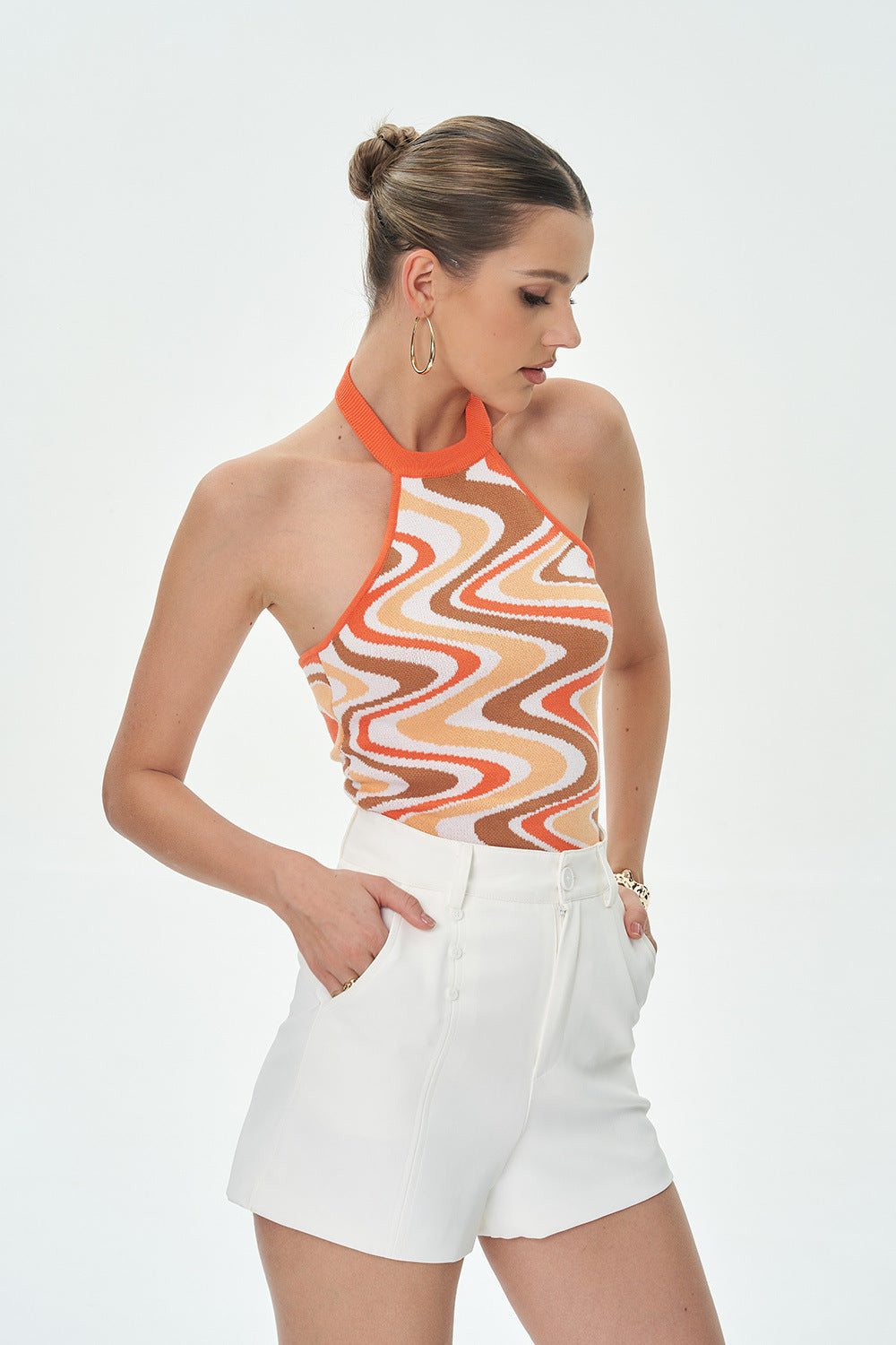Body punto jacquard