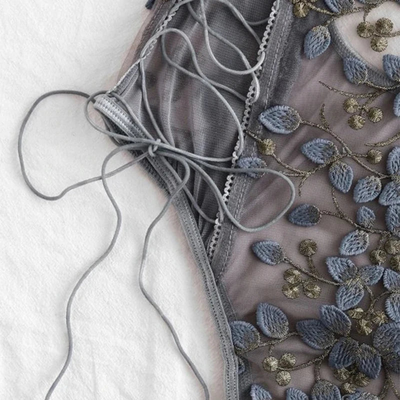 Body corsetero bordado