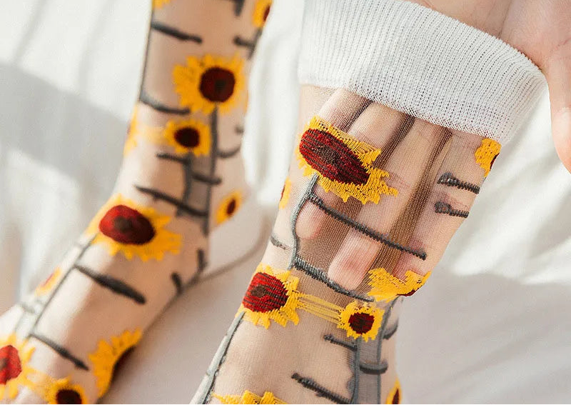 Calcetines muselina flor