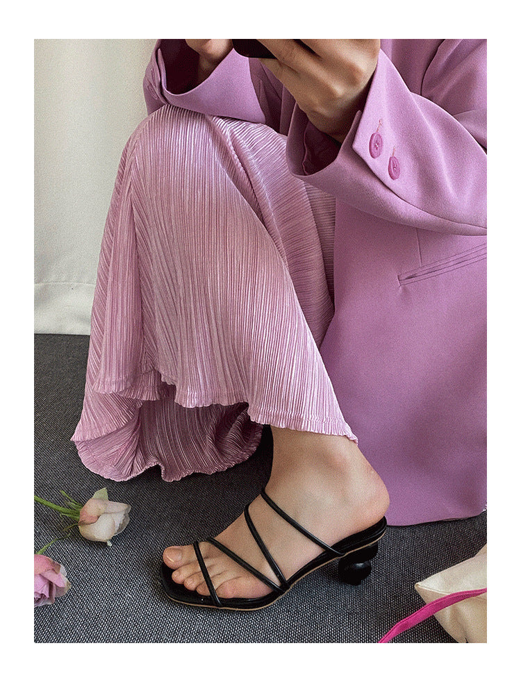 Sandalia tacón esfera