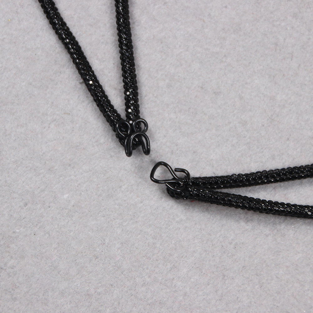 Sujetador circular diamantes