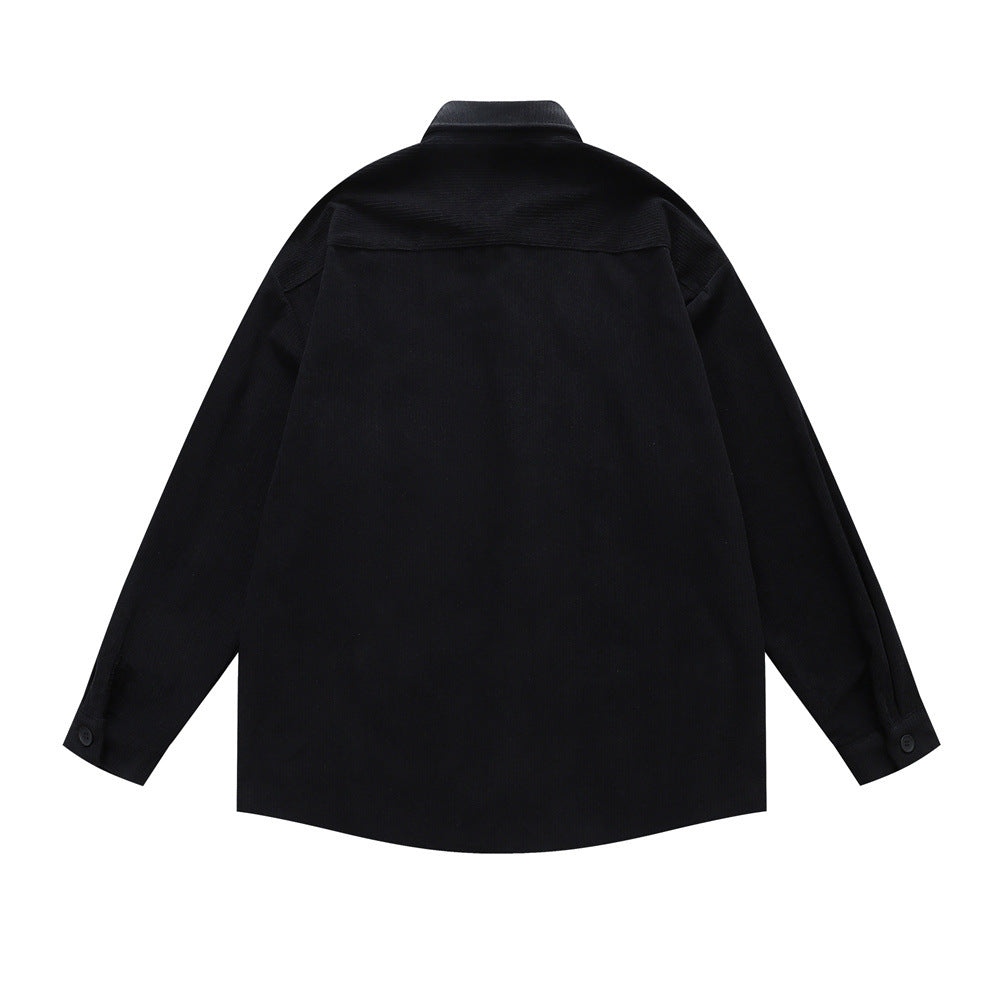 Camisa retro cuello-vuelto