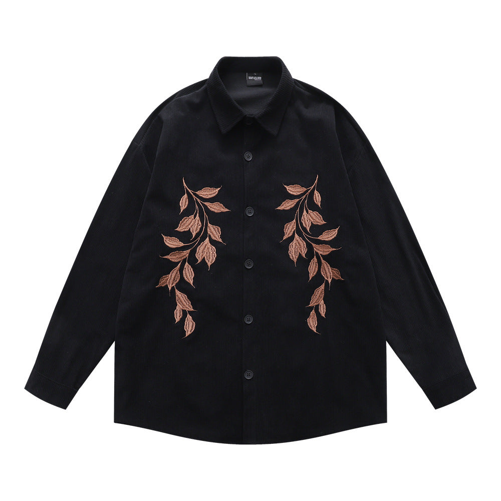 Camisa bordado loose-fit