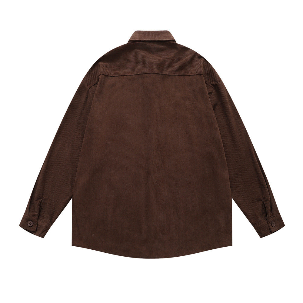 Camisa retro cuello-vuelto