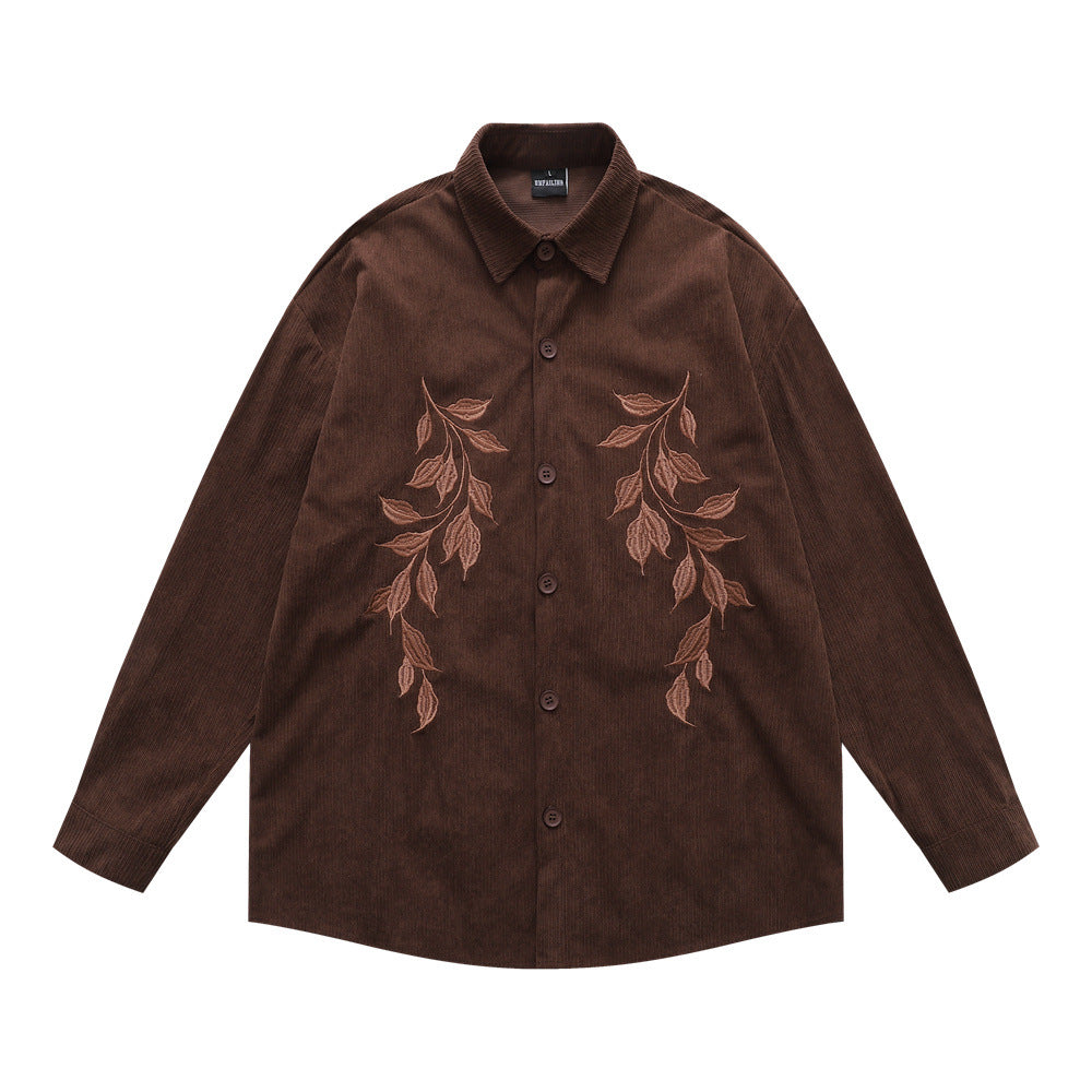 Camisa bordado loose-fit