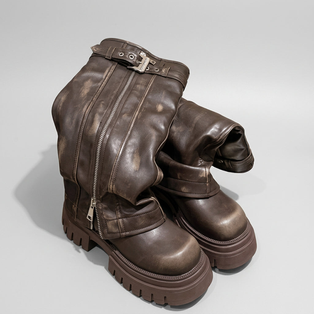 BOTA ALTA TRACK HEBILLAS