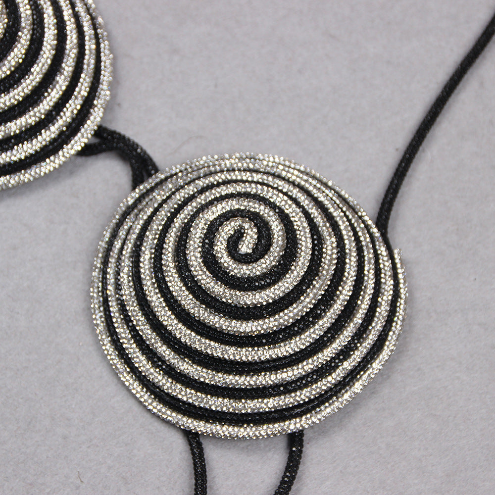 Sujetador circular diamantes