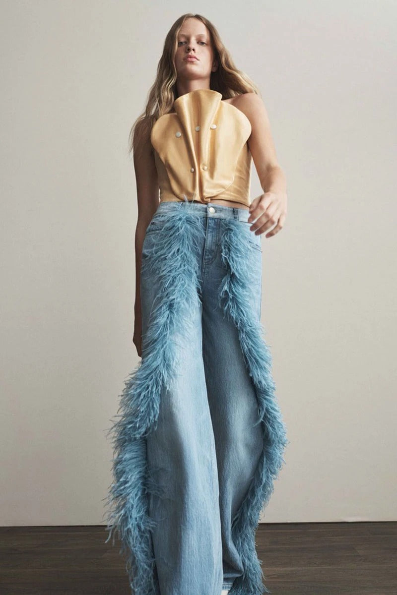 Jeans rectos feather